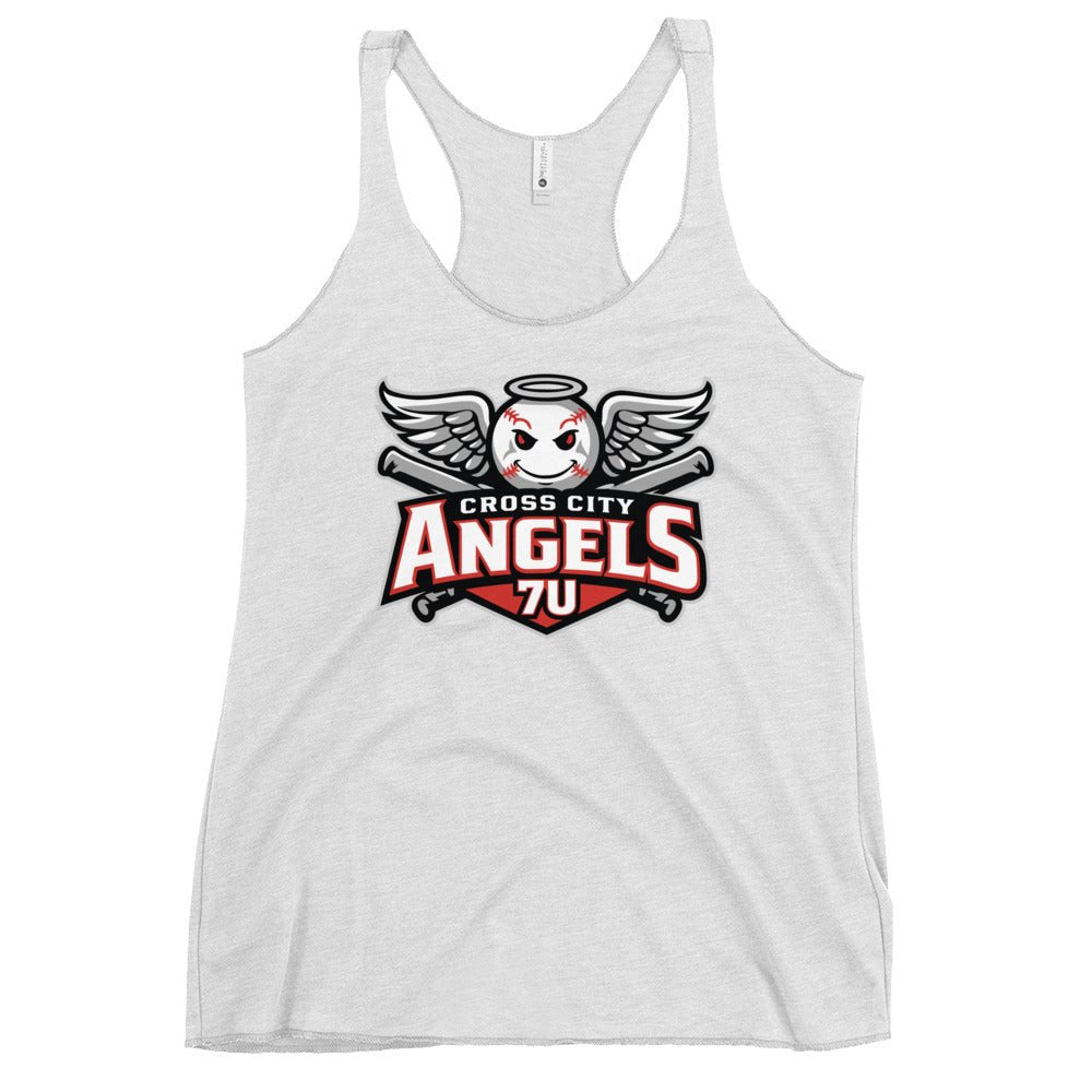 Performance | Thin Racerback Tank Top | Cross City Angels | Winged Guardian Logo