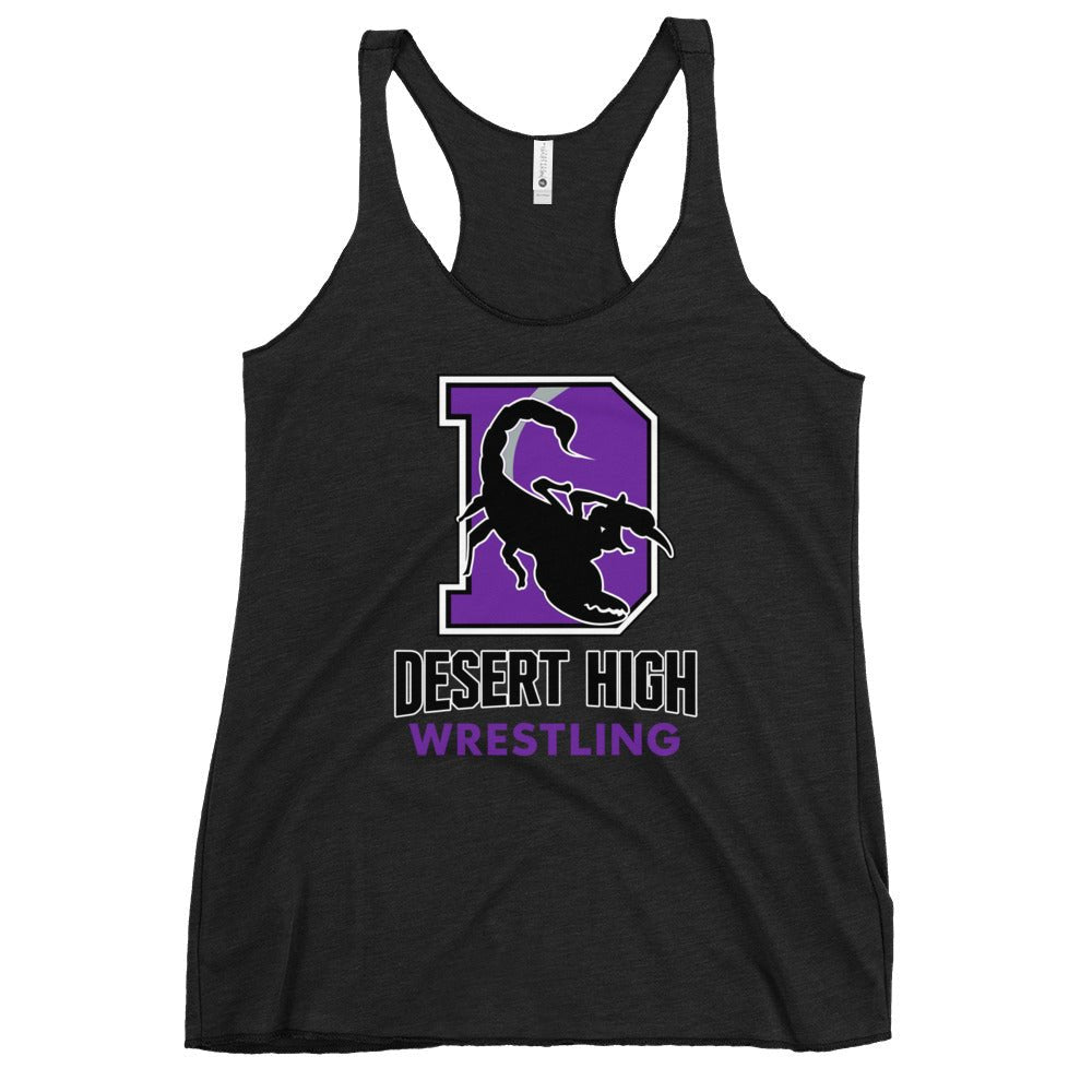 Performance | Thin Racerback Tank Top | Desert High Scorpions | Crest Logo