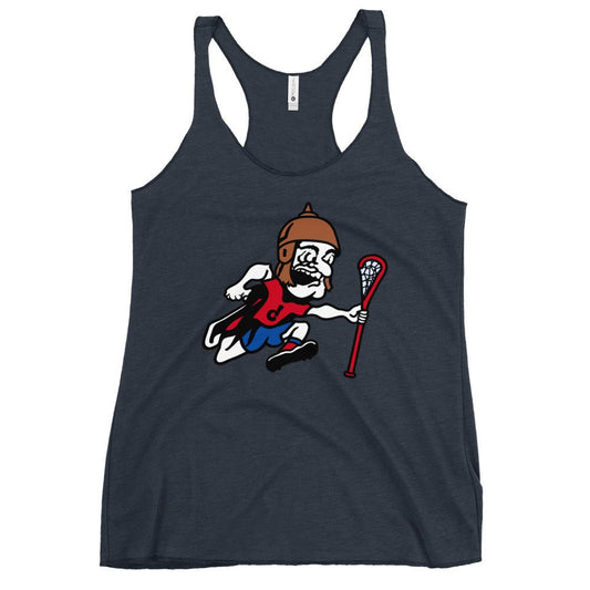 Performance | Thin Racerback Tank Top | Detroit Lacrosse | Crest Logo