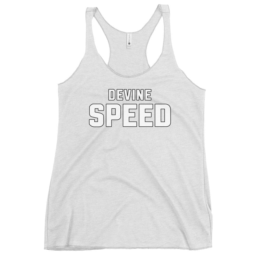 Performance | Thin Racerback Tank Top | Devine Speed | Script Logo