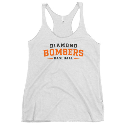Performance | Thin Racerback Tank Top | Diamond Bombers | Modern Script Logo