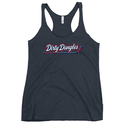 Performance | Thin Racerback Tank Top | Dirty Dangles | Script Logo