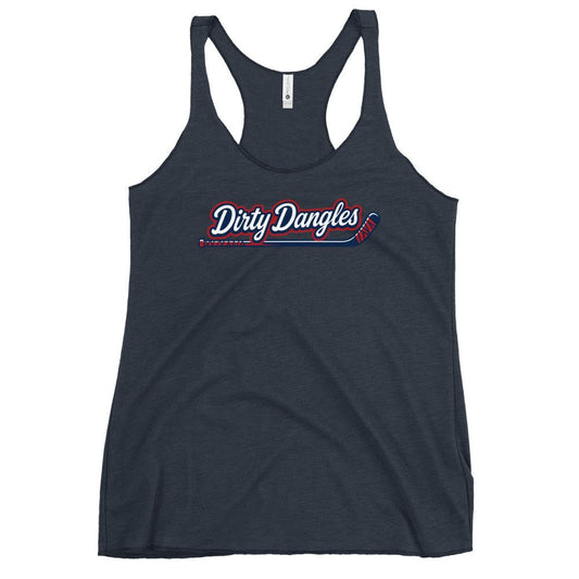 Performance | Thin Racerback Tank Top | Dirty Dangles | Script Logo