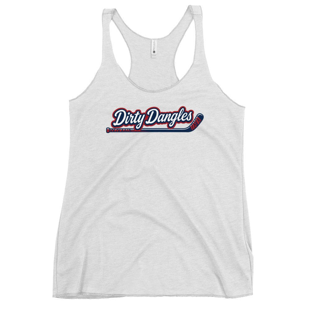 Performance | Thin Racerback Tank Top | Dirty Dangles | Script Logo