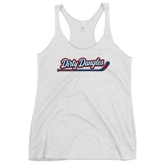 Performance | Thin Racerback Tank Top | Dirty Dangles | Script Logo