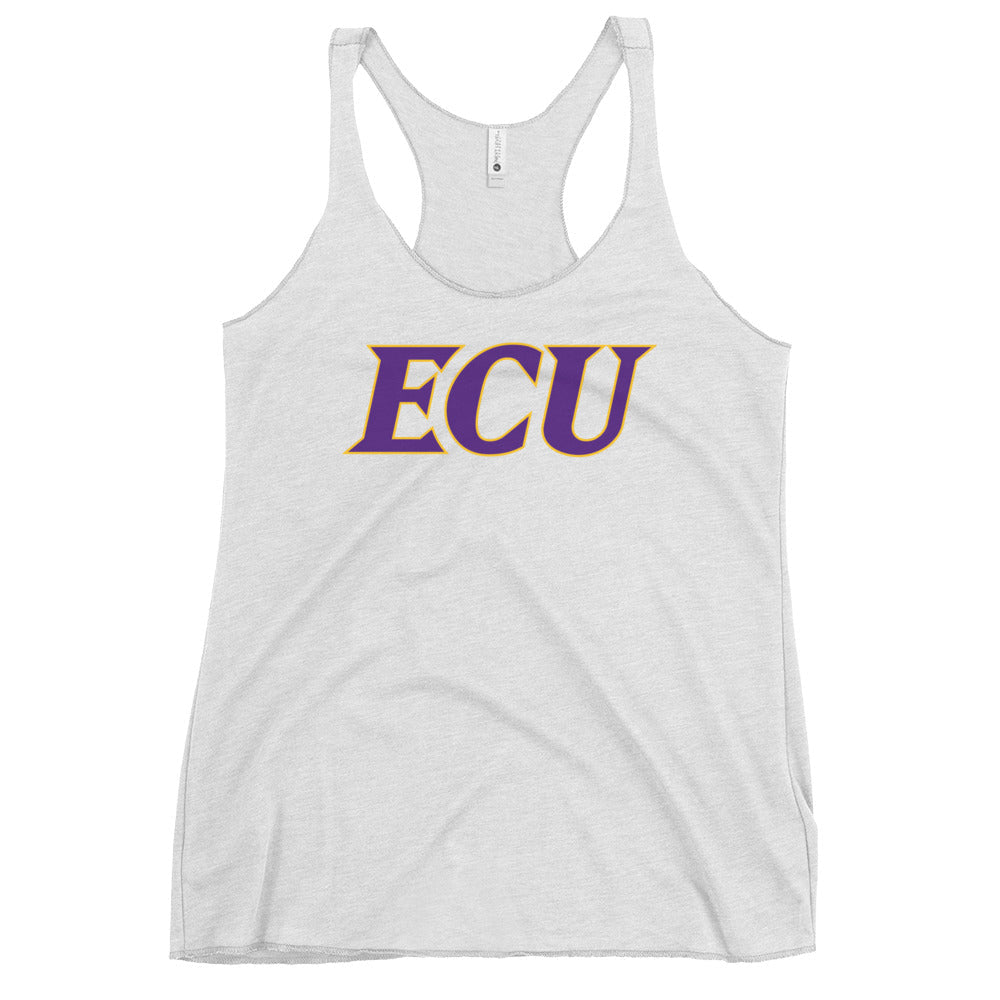 Performance | Thin Racerback Tank Top | ECU Club Womens Lacrosse | Crest Logo