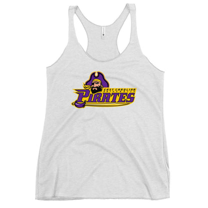 Performance | Thin Racerback Tank Top | ECU Club Womens Lacrosse | Pirate Emblem Logo