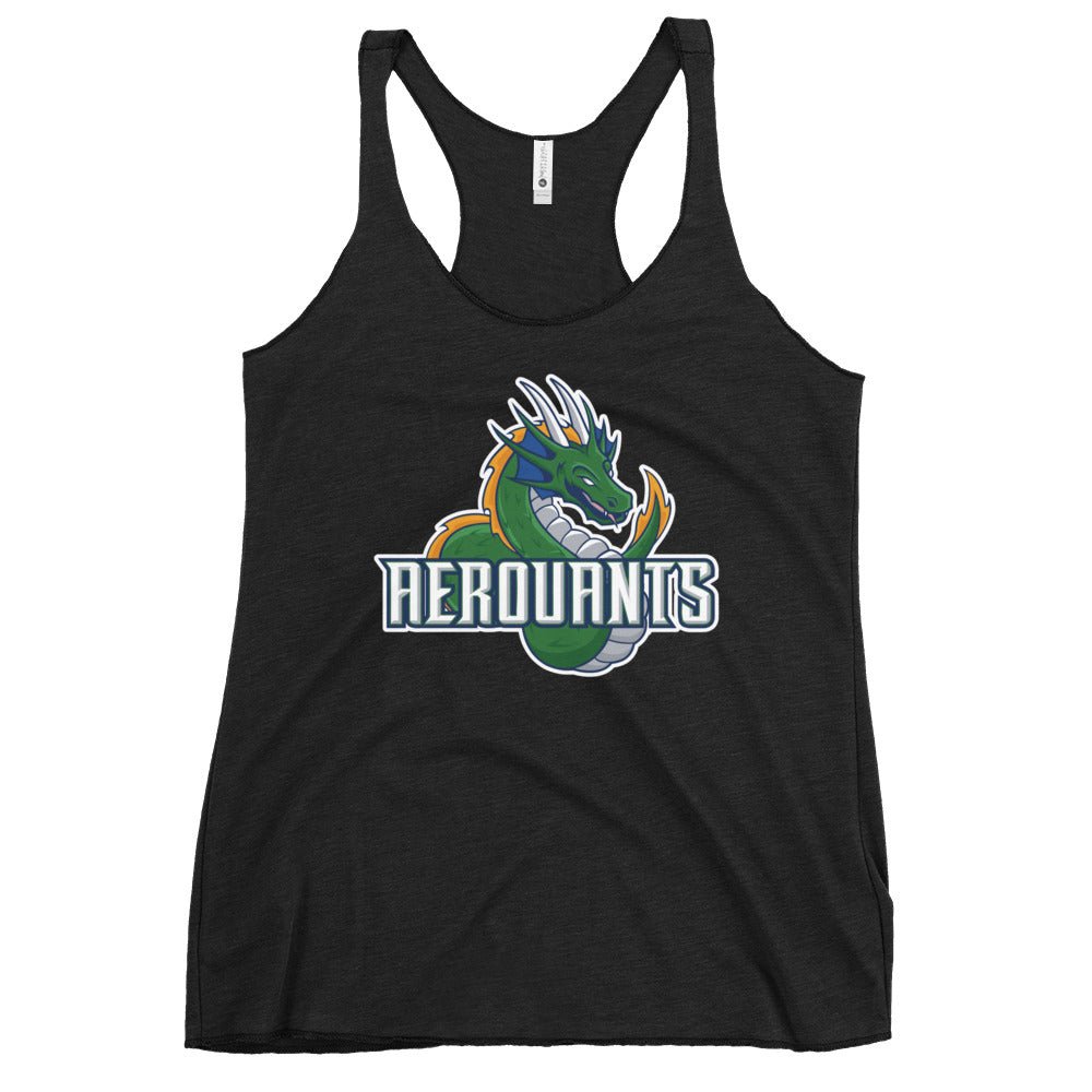 Performance | Thin Racerback Tank Top | Emerald High School Baseball | Dragon Logo
