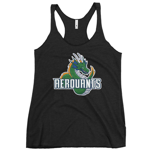 Performance | Thin Racerback Tank Top | Emerald High School Baseball | Dragon Logo