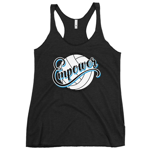 Performance | Thin Racerback Tank Top | Empower Volleyball Club | Emblem Logo