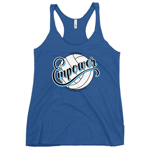 Performance | Thin Racerback Tank Top | Empower Volleyball Club | Emblem Logo