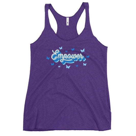 Performance | Thin Racerback Tank Top | Empower Volleyball Club | Vanguard Logo