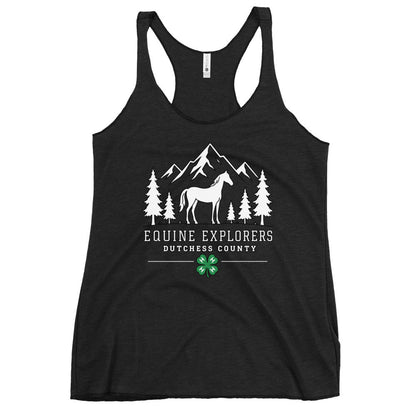 Performance | Thin Racerback Tank Top | Equine Explorers | Dutchess Crest Trailblazers Logo