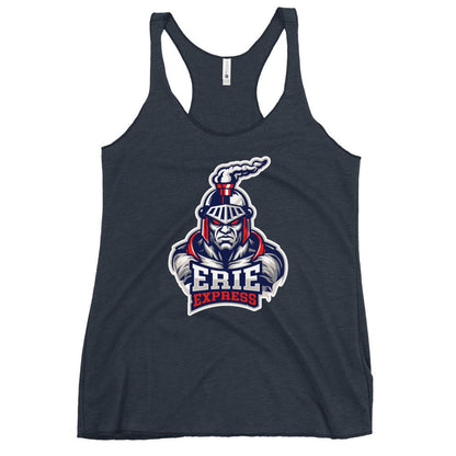 Performance | Thin Racerback Tank Top | Erie Express Football | Mascot Logo