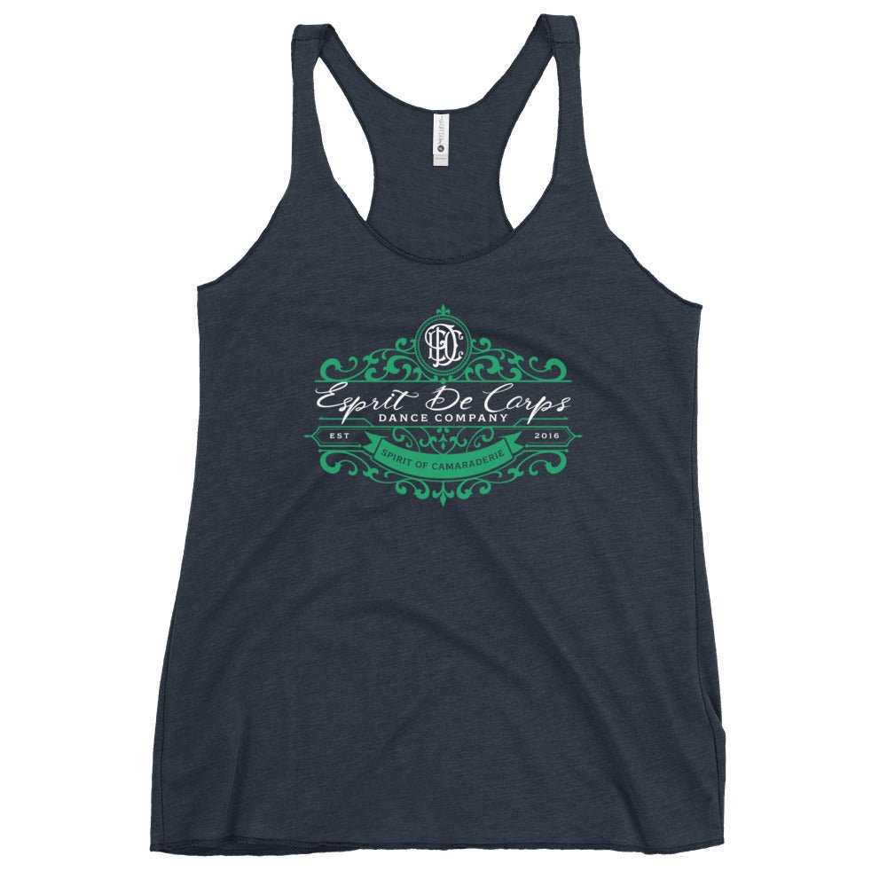 Performance | Thin Racerback Tank Top | Esprit de Corps Dance Co., LLC | Crest Logo