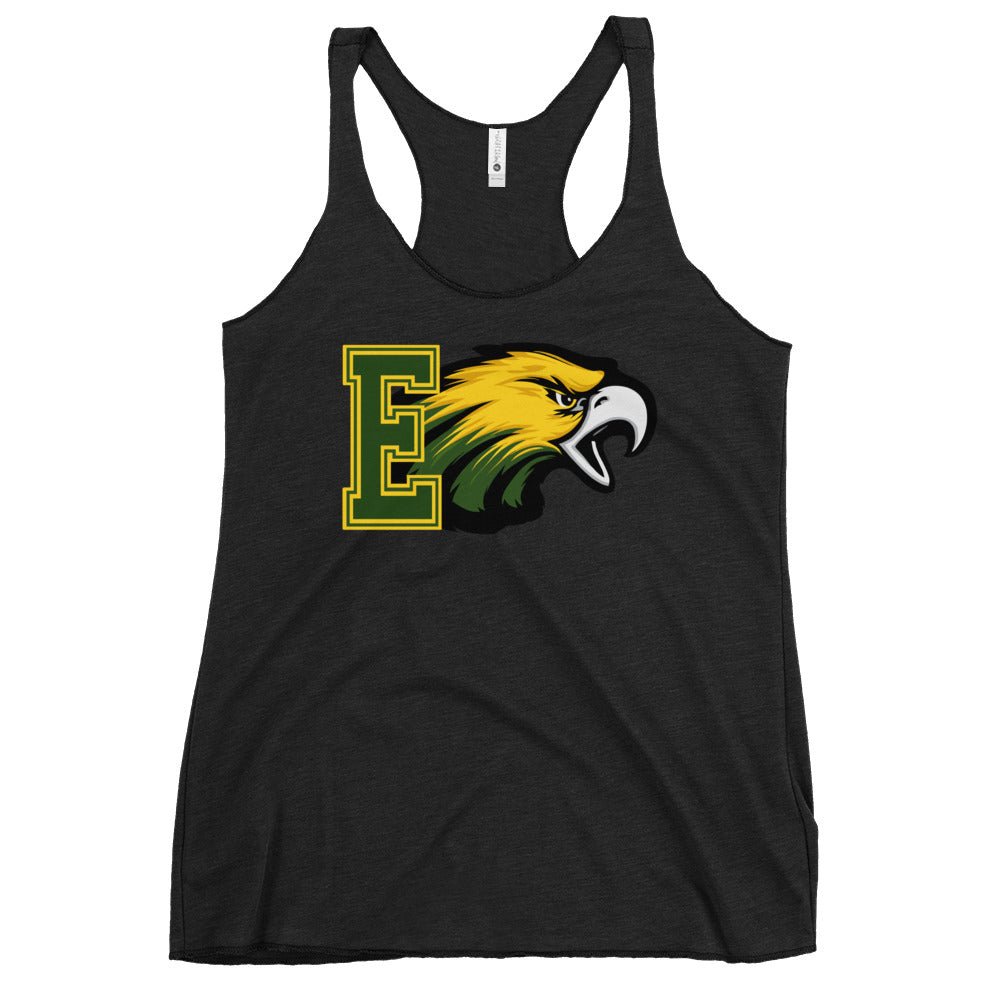 Performance | Thin Racerback Tank Top | Evergreen Junior High | Mascot Logo