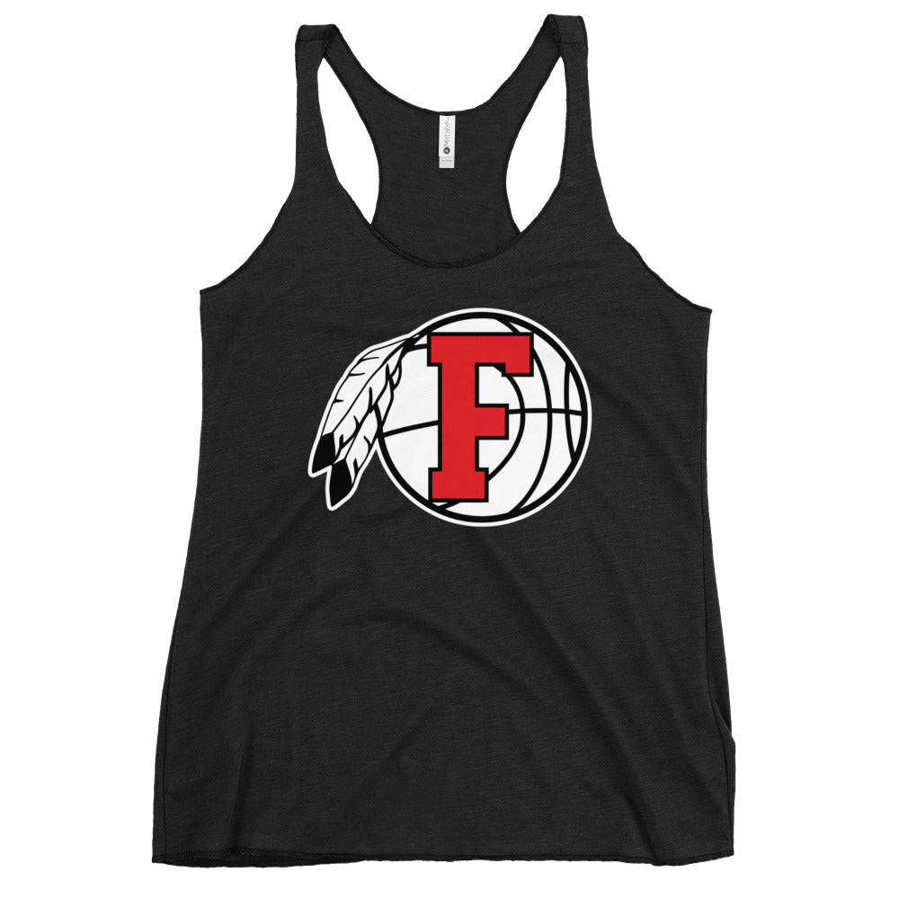 Performance | Thin Racerback Tank Top | Fallbrook Basketball | Retro Logo