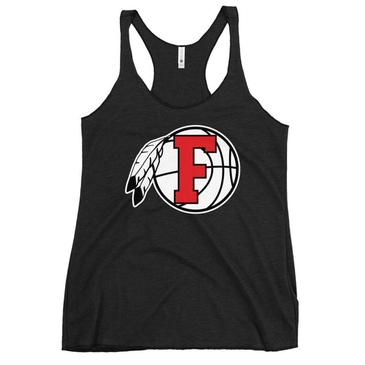 Performance | Thin Racerback Tank Top | Fallbrook Basketball | Retro Logo