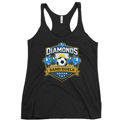 Performance | Thin Racerback Tank Top | FC Charles: Diamonds | Crest Logo