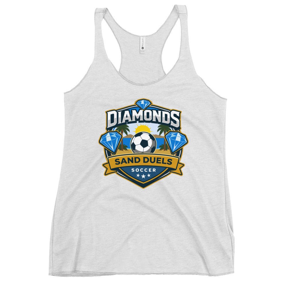 Performance | Thin Racerback Tank Top | FC Charles: Diamonds | Crest Logo