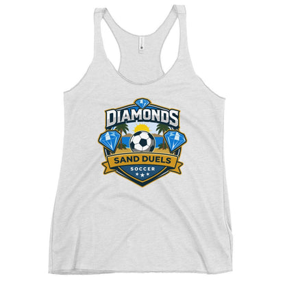 Performance | Thin Racerback Tank Top | FC Charles: Diamonds | Crest Logo