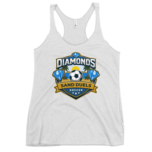 Performance | Thin Racerback Tank Top | FC Charles: Diamonds | Crest Logo