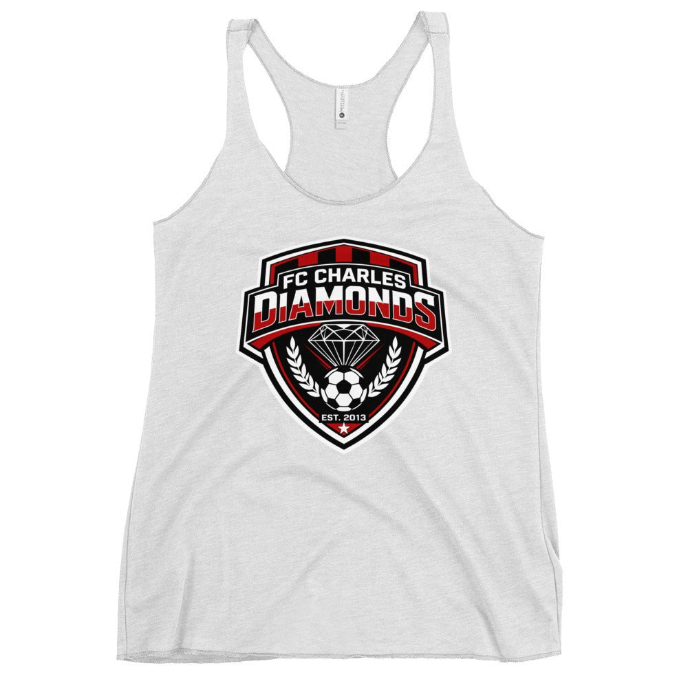 Performance | Thin Racerback Tank Top | FC Charles: Diamonds | Emblem Logo