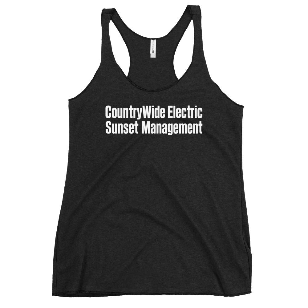 Performance | Thin Racerback Tank Top | FerDa Chicks | Modern Script Logo