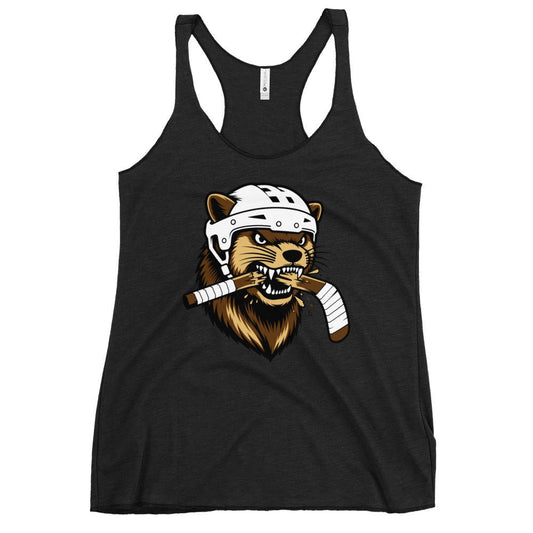Performance | Thin Racerback Tank Top | Fighting Mongooses Hockey Club | Mascot Logo