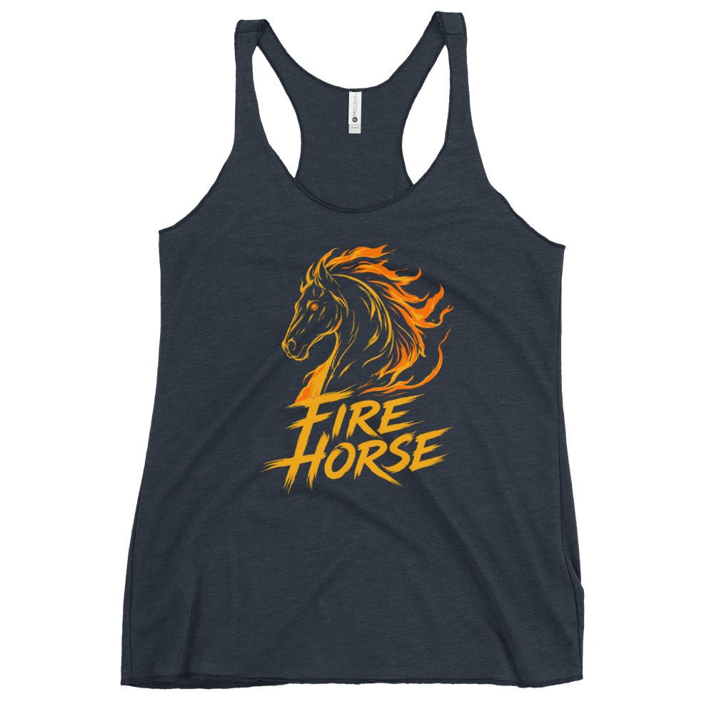 Performance | Thin Racerback Tank Top | Fire Horse Masters | Emblem Logo
