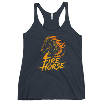 Performance | Thin Racerback Tank Top | Fire Horse Masters | Emblem Logo