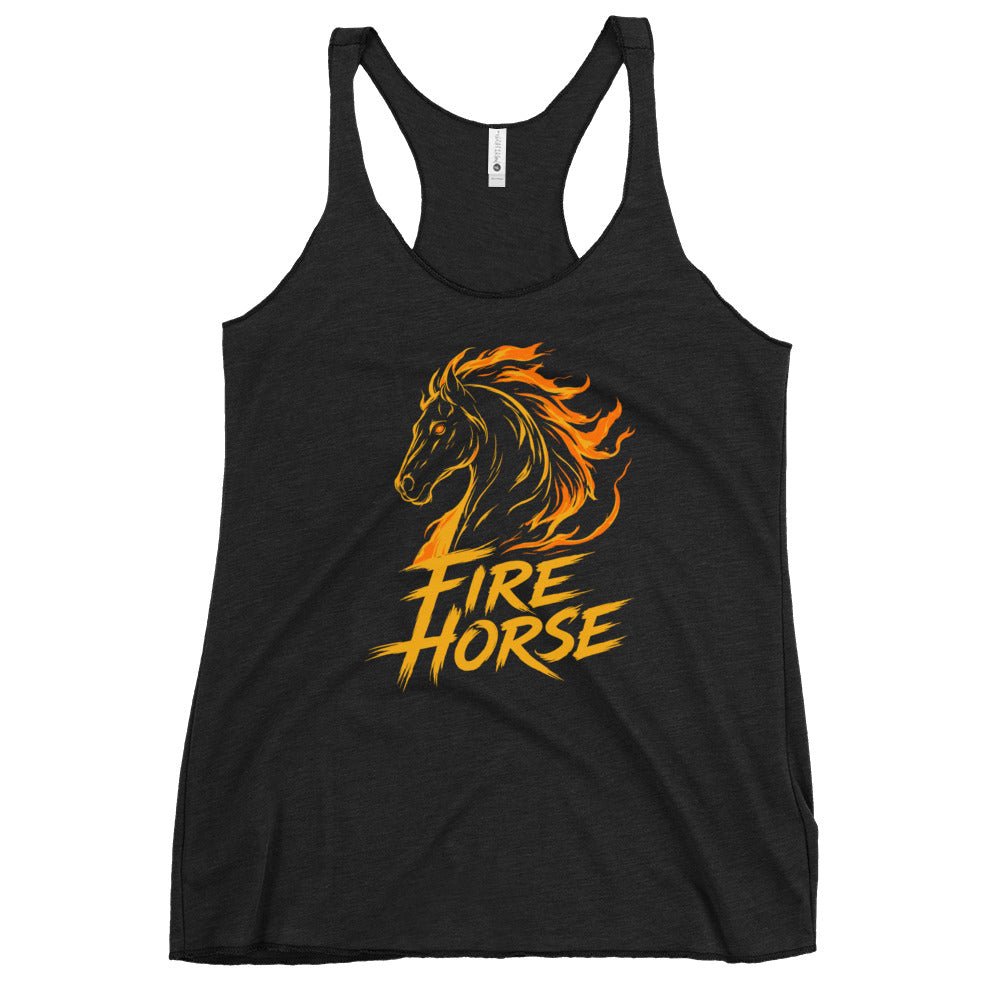 Performance | Thin Racerback Tank Top | Fire Horse Masters | Emblem Logo