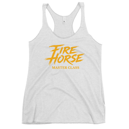 Performance | Thin Racerback Tank Top | Fire Horse Masters | Modern Script Logo