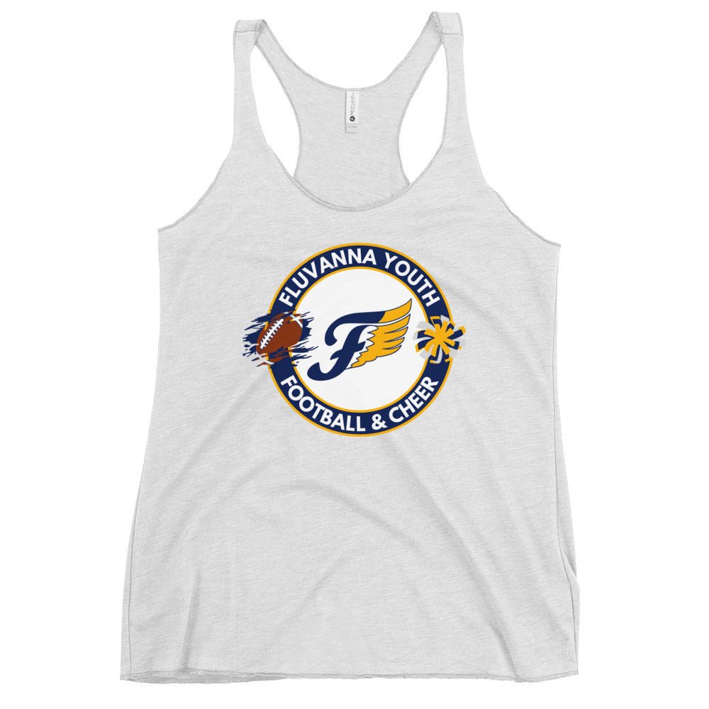 Performance | Thin Racerback Tank Top | Fluvanna Youth Football and Cheer | Badge Logo