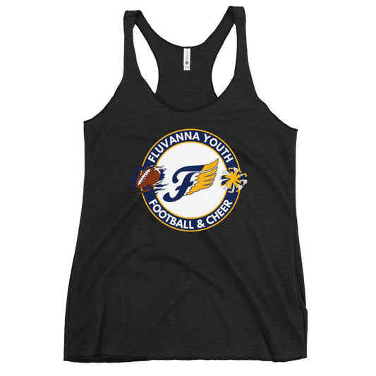 Performance | Thin Racerback Tank Top | Fluvanna Youth Football and Cheer | Badge Logo