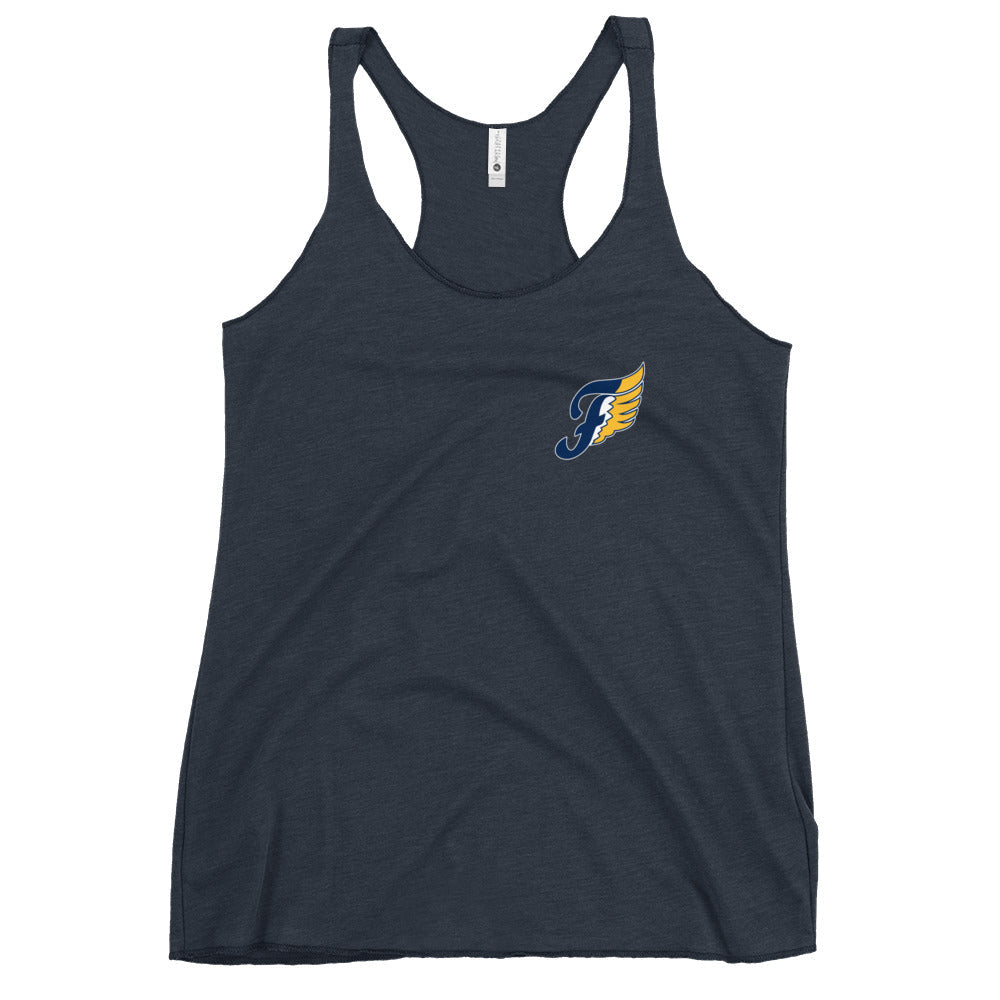 Performance | Thin Racerback Tank Top | Fluvanna Youth Football and Cheer | Crest Logo
