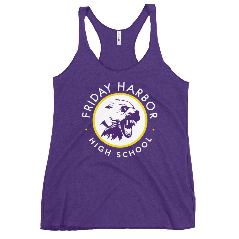 Performance | Thin Racerback Tank Top | Friday Harbor Girls Basketball | Alt Logo