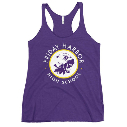 Performance | Thin Racerback Tank Top | Friday Harbor Girls Basketball | Alt Logo