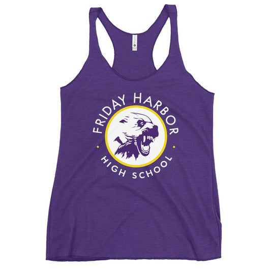 Performance | Thin Racerback Tank Top | Friday Harbor Girls Basketball | Alt Logo