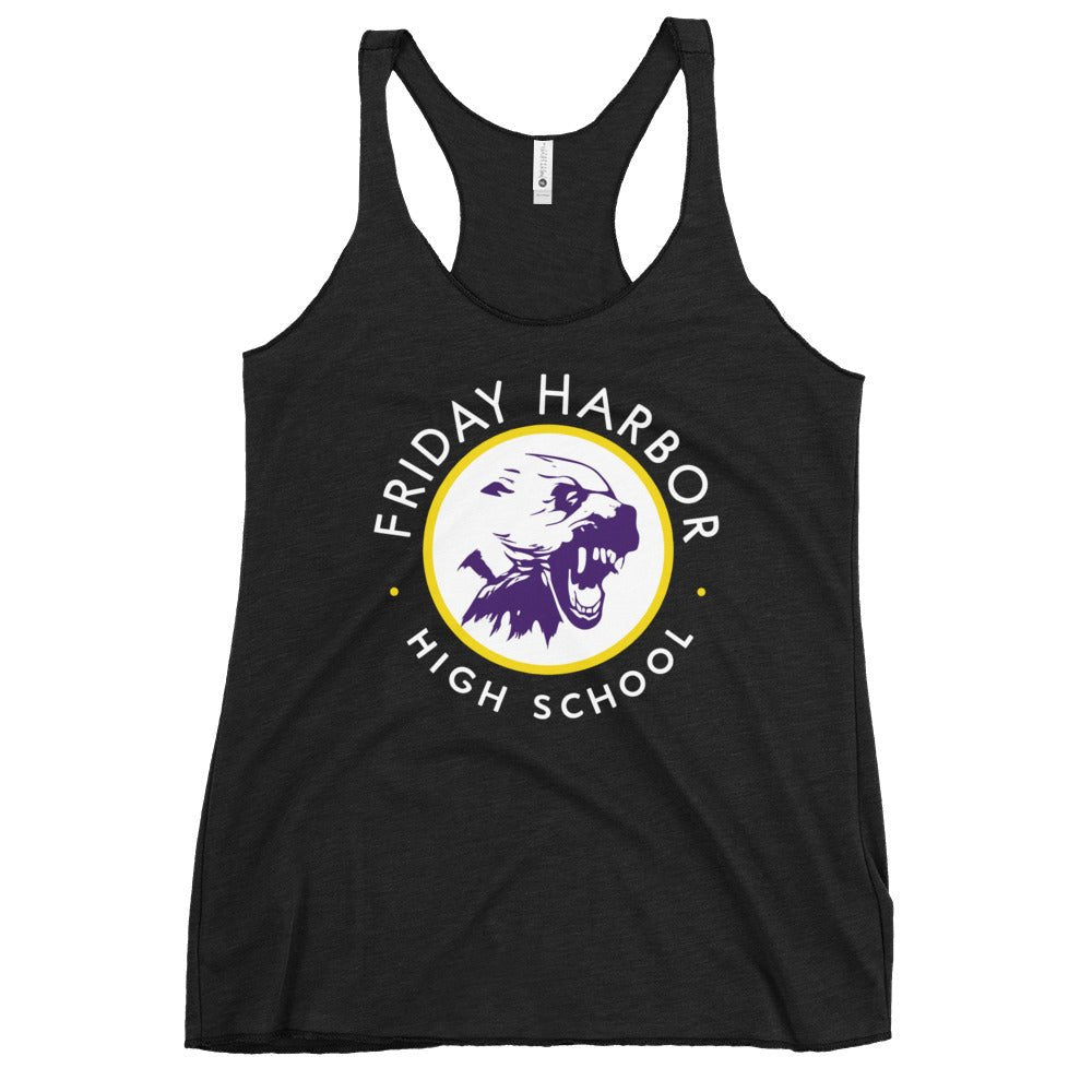 Performance | Thin Racerback Tank Top | Friday Harbor Girls Basketball | Alt Logo