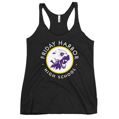Performance | Thin Racerback Tank Top | Friday Harbor Girls Basketball | Alt Logo