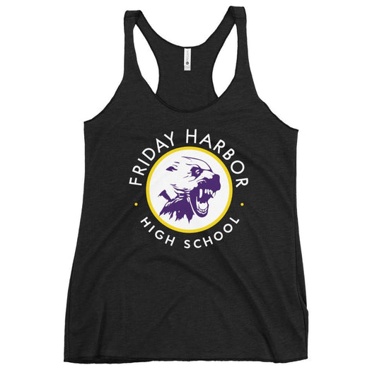 Performance | Thin Racerback Tank Top | Friday Harbor Girls Basketball | Alt Logo