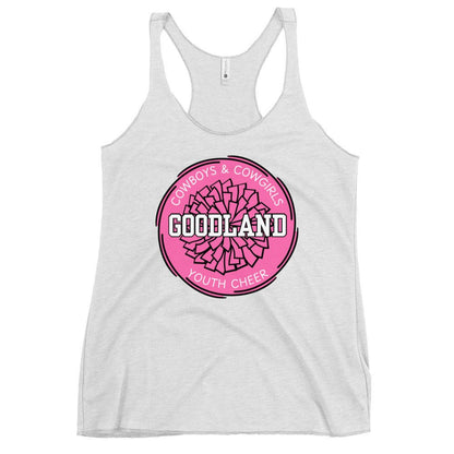 Performance | Thin Racerback Tank Top | Goodland Youth Cheer | Vanguard Logo