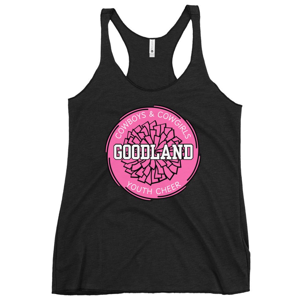 Performance | Thin Racerback Tank Top | Goodland Youth Cheer | Vanguard Logo