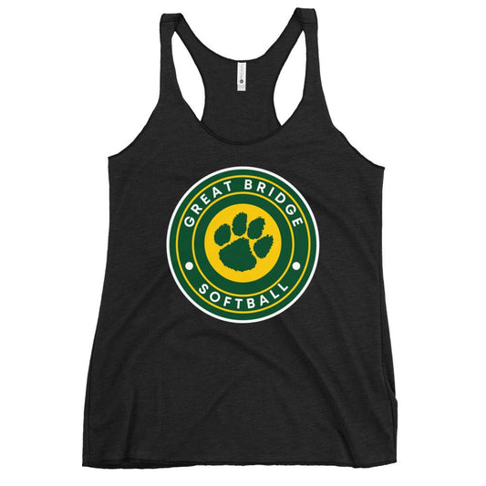 Performance | Thin Racerback Tank Top | Great Bridge Softball Booster | Badge Logo