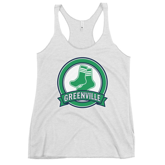 Performance | Thin Racerback Tank Top | Greenville Sox | Badge Logo