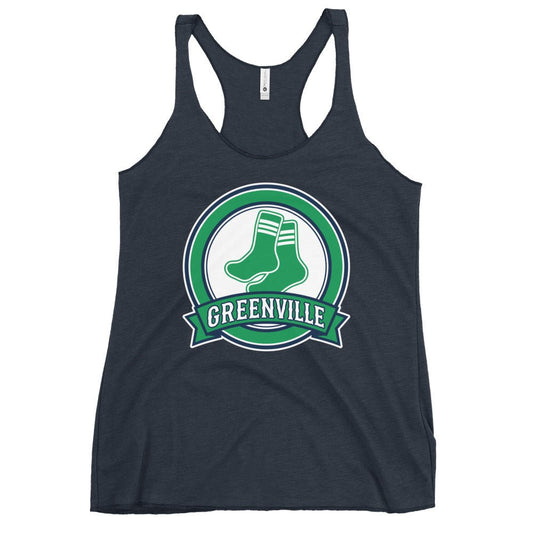 Performance | Thin Racerback Tank Top | Greenville Sox | Badge Logo