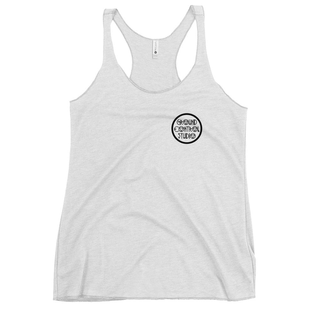 Performance | Thin Racerback Tank Top | Ground Control Studio | Badge Logo
