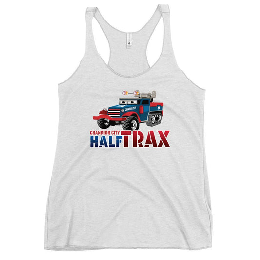 Performance | Thin Racerback Tank Top | Half Trax Baseball | Mascot Logo