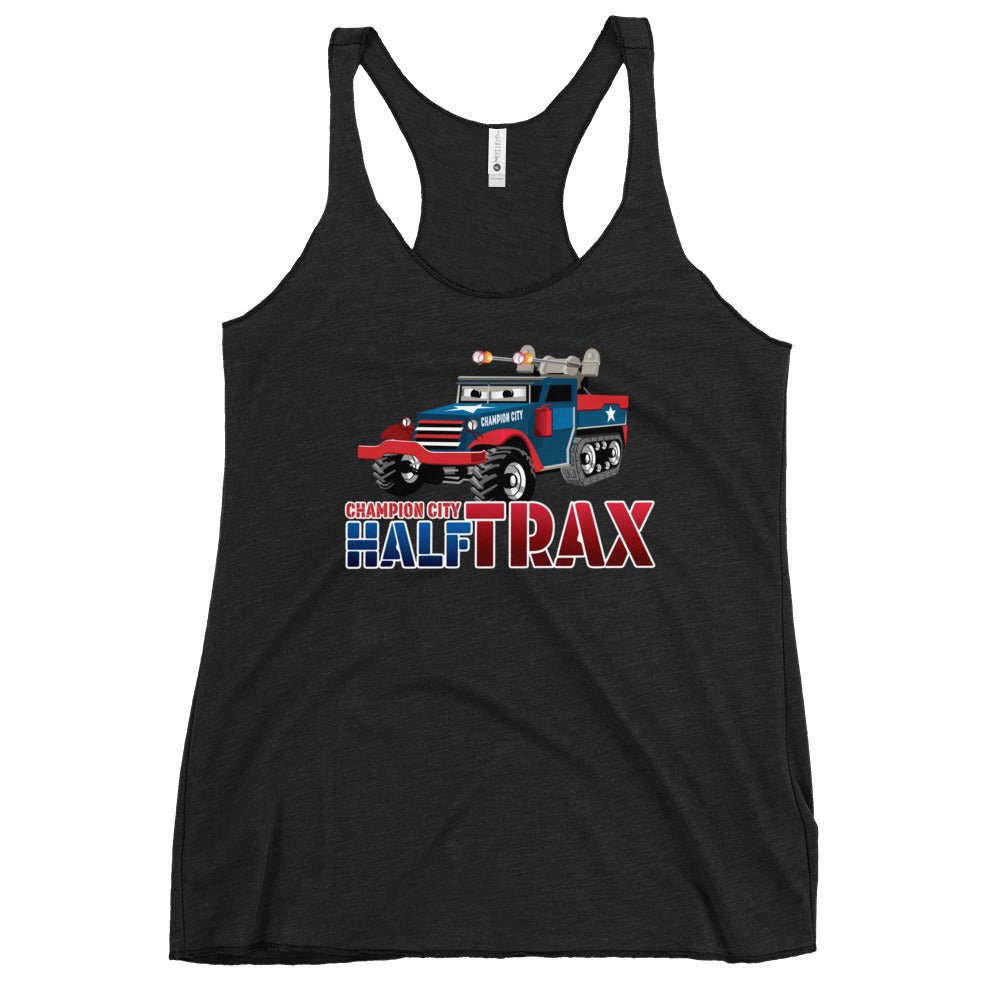 Performance | Thin Racerback Tank Top | Half Trax Baseball | Mascot Logo